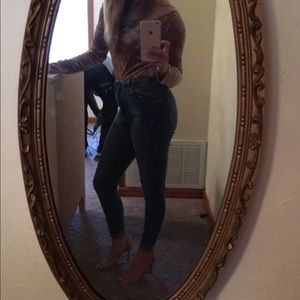 Forever 21 High-Rise Jeans - Sexy Tear in Back